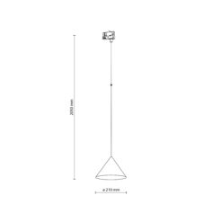 TRACER TRÓJOBWODOWY CONO BROWN 1XE27