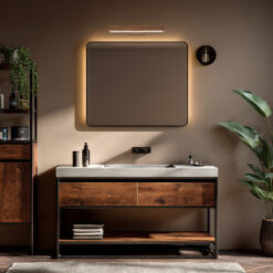 VIGA WOOD LED SOSNA SZCZOTKOWANA ORZECH KINKIET