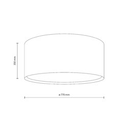 LARGO BEIGE LAMPA SUFITOWA 6XE27