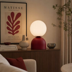 MIKI BURGUND BIG LAMPKA NOCNA 1XE27