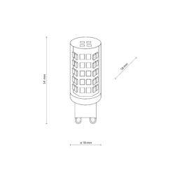 ŻARÓWKA G9 LED 3000 K 4W