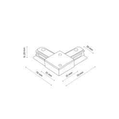 TRACER BLACK ŁĄCZNIK KĄTOWY