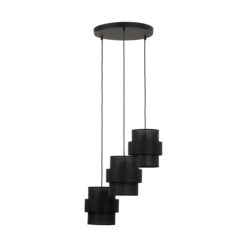 CALISTO BLACK LAMPA WISZĄCA 3  KOŁO