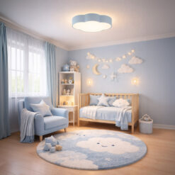 CLOUD LAMPA SUFITOWA NIEBIESKI PASTELOWY MINI 2