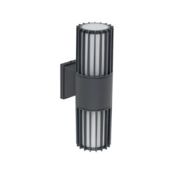 RIBO GRAY KINKIET IP54 2XE27