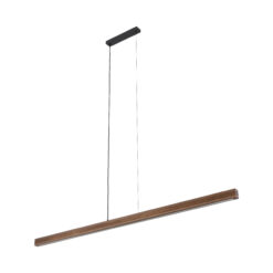 VIGA WOOD LED SOSNA SZCZOTKOWANA ORZECH LAMPA WISZĄCA