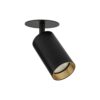AMIS BLACK  1XGU10 PODTYNKOWY