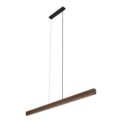 VIGA WOOD LED SOSNA SZCZOTKOWANA ORZECH LAMPA WISZĄCA
