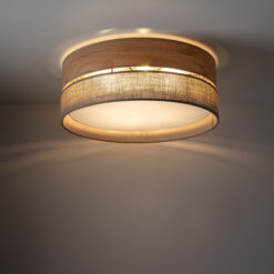 DORMA WOOD JUTA LAMPA SUFITOWA 4XE27