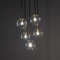NILOS BLACK / GOLD LAMPA WISZĄCA 5