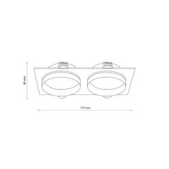 JET WHITE EYE 2XGU10