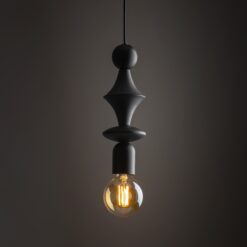 TOWER BLACK LAMPA WISZACA 1XE27