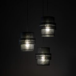 CALISTO BLACK LAMPA WISZĄCA 3  KOŁO