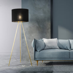 UMBERTO BLACK GOLD LAMPA PODŁOGOWA 1