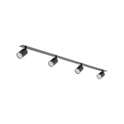 NEX BLACK 4XGU10 LAMPA SUFITOWA PODTYNKOWA