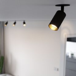 AMIS BLACK  1XGU10 PODTYNKOWY