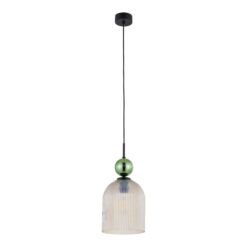 SOPHIA BIG GREEN COGNAC LAMPA WISZĄCA 1XE27