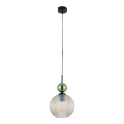 SOPHIA BIG GREEN COGNAC LAMPA WISZĄCA 1XE27