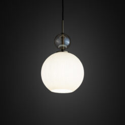 SOPHIA BIG COGNAC WHITE LAMPA WISZĄCA 1XE27