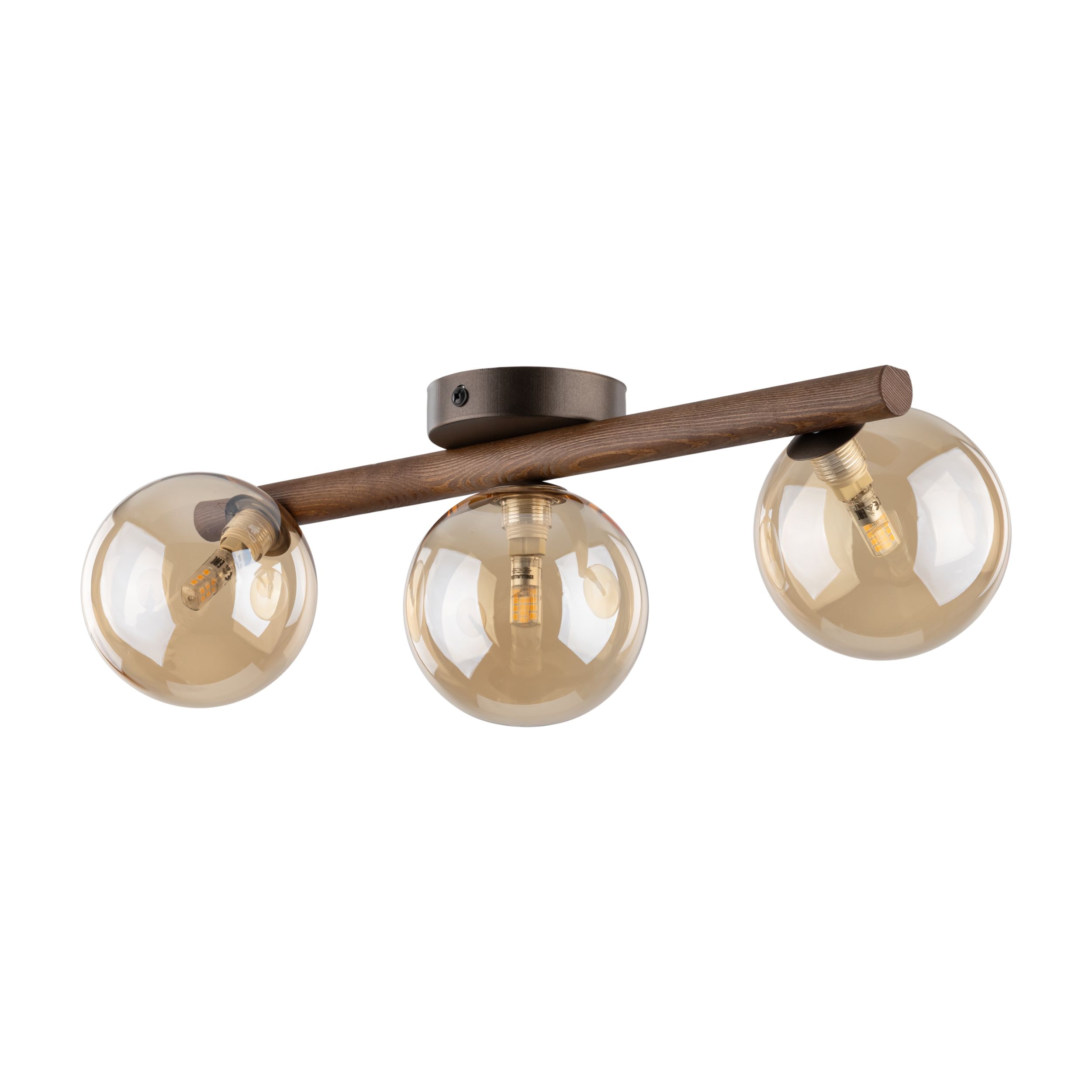 ESTERA WOOD ORZECH BURSZTYN LAMPA SUFITOWA 3XG9 ESTERA WOOD ORZECH BURSZTYN LAMPA SUFITOWA 3XG9
