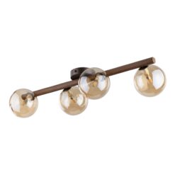 ESTERA WOOD ORZECH BURSZTYN LAMPA SUFITOWA 4XG9 ESTERA WOOD ORZECH BURSZTYN LAMPA SUFITOWA 4XG9