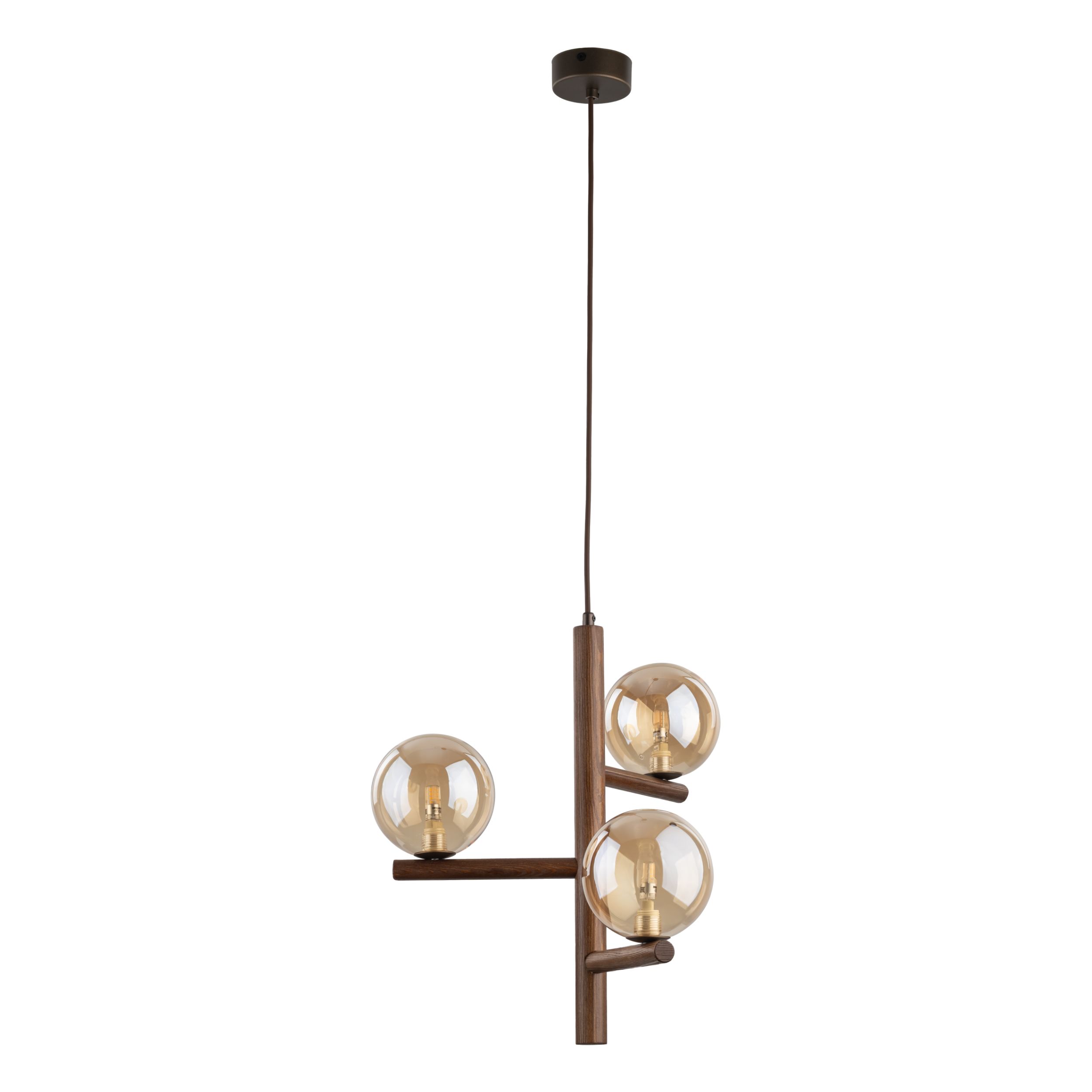 ESTERA WOOD ORZECH BURSZTYN LAMPA WISZACA 3XG9 ESTERA WOOD ORZECH BURSZTYN LAMPA WISZACA 3XG9