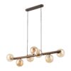 ESTERA WOOD ORZECH BURSZTYN LAMPA WISZACA 9XG9