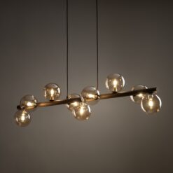 ESTERA WOOD ORZECH BURSZTYN LAMPA WISZACA 9XG9