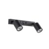 NEX BLACK KINKIET 2XGU10 / USB