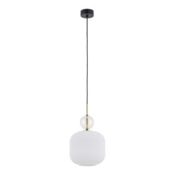 SOPHIA BIG COGNAC WHITE LAMPA WISZĄCA 1XE27