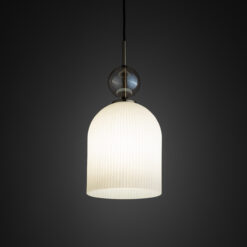 SOPHIA BIG COGNAC WHITE LAMPA WISZĄCA 1XE27