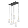 SOPHIA COGNAC WHITE LAMPA WISZĄCA 6XE14