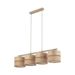 DORMA WOOD JUTA LAMPA WISZĄCA 4XE27