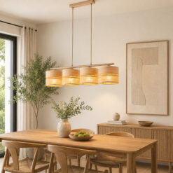 DORMA WOOD JUTA LAMPA WISZĄCA 4XE27