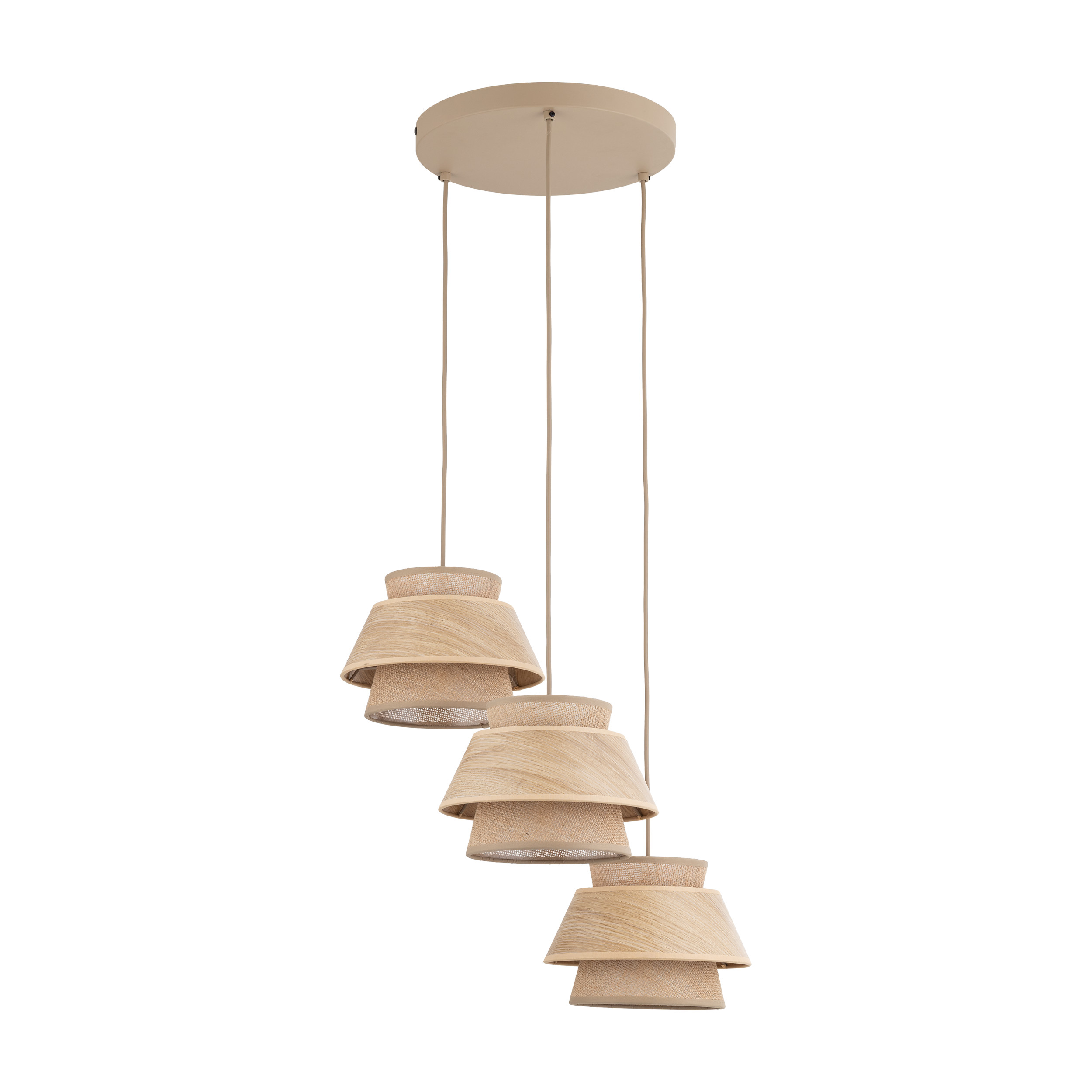 KALUM WOOD LAMPA WISZĄCA 3XE27 KOŁO KALUM WOOD LAMPA WISZĄCA 3XE27 KOŁO