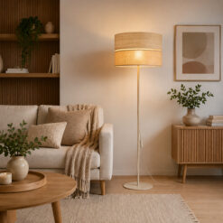 DORMA WOOD JUTA LAMPA PODŁOGOWA 1XE27