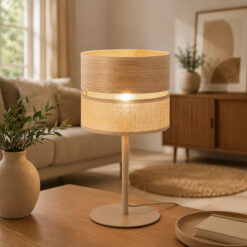 DORMA WOOD JUTA LAMPKA NOCNA 1XE27
