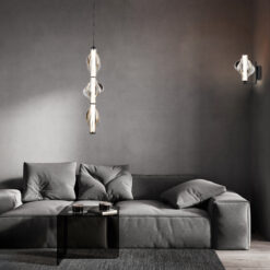 ELVA BLACK  LAMPA WISZĄCA LED 22W