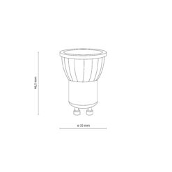 ŻARÓWKA GU10 MINI MR11 3000K WHITE