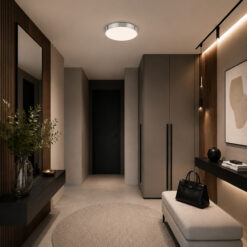 VELIS CHROME PLAFON LED 24W IP54