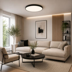 VELIS BLACK PLAFON LED 60W IP54