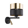 HILTON BLACK/GOLD KINKIET 1 HILTON BLACK/GOLD KINKIET 1