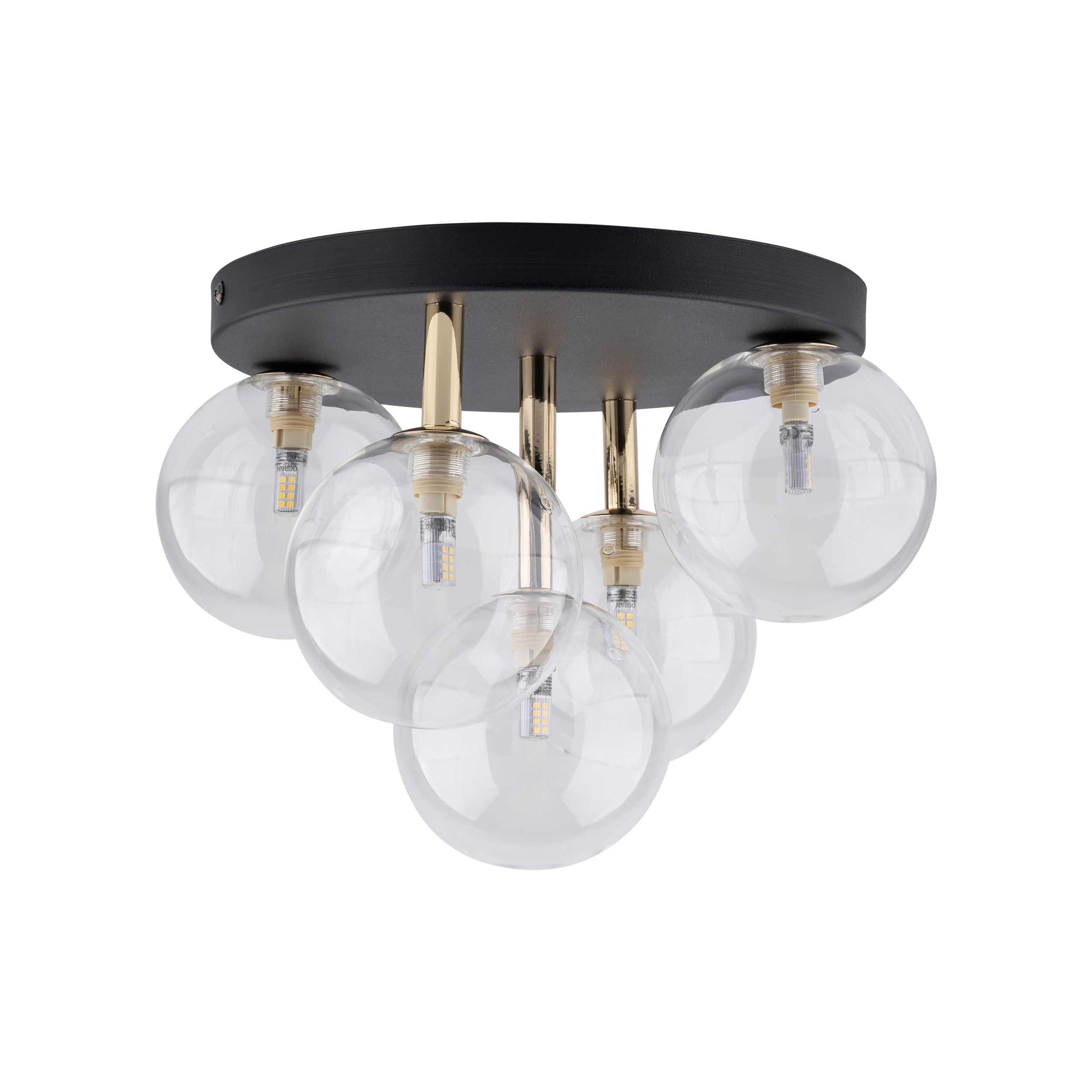 NILOS BLACK / GOLD LAMPA SUFITOWA 5PŁ NILOS BLACK / GOLD LAMPA SUFITOWA 5PŁ