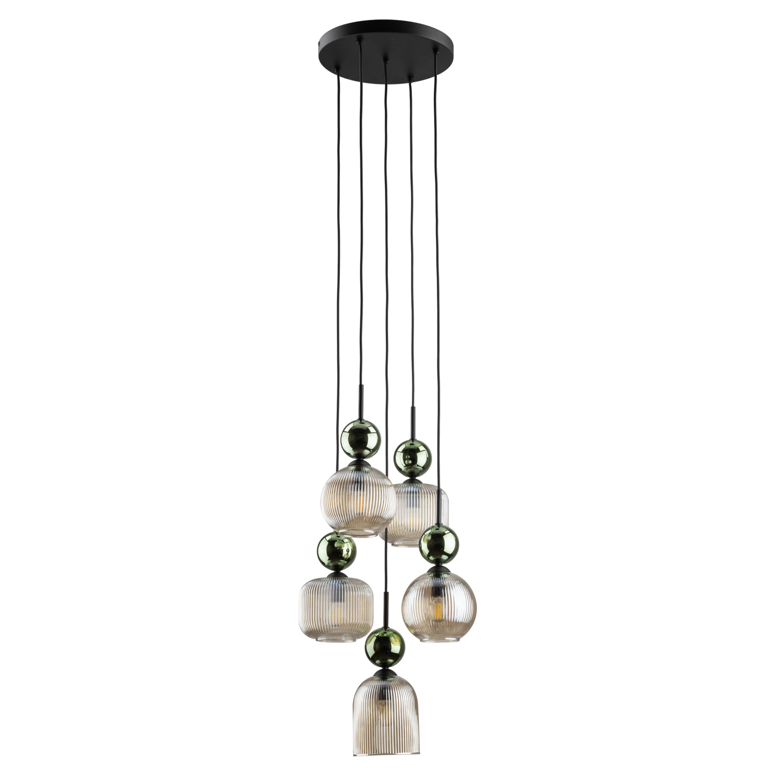 SOPHIA GREEN COGNAC LAMPA WISZĄCA 5XE14 SOPHIA GREEN COGNAC LAMPA WISZĄCA 5XE14
