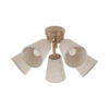 SLATE NEW BROWN GLASS LAMPA WISZĄCA1XE27
