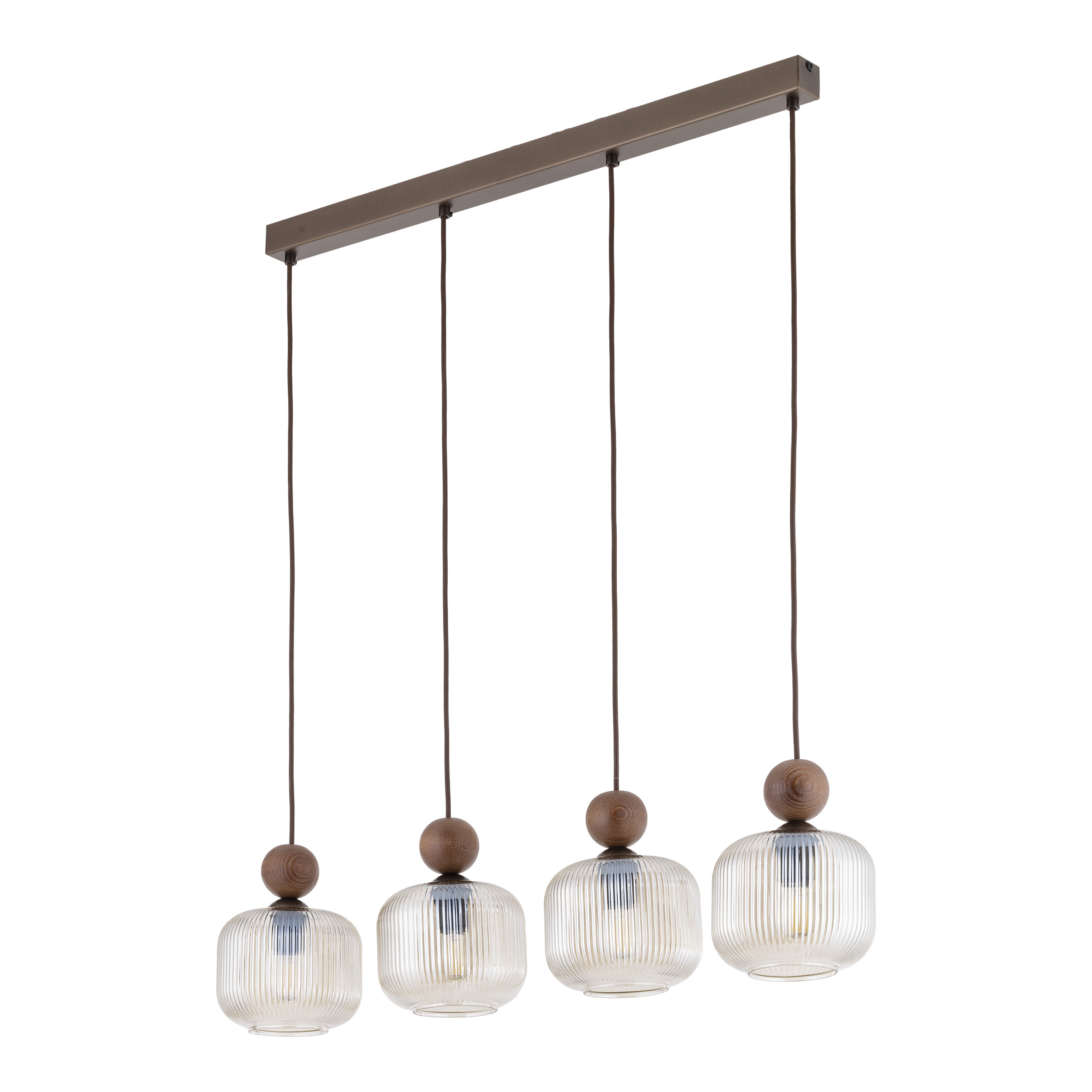 BALLO ORZECH LAMPA WISZĄCA 4XE14 LISTWA BALLO ORZECH LAMPA WISZĄCA 4XE14 LISTWA