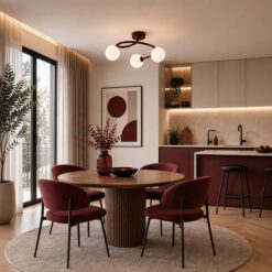 ILSA BURGUND LAMPA SUFITOWA 3XG9