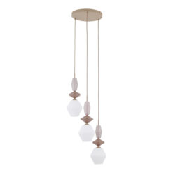 ZEN SABIA FUSO WHITE LAMPA WISZĄCA 3XE14 KOŁO