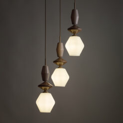 ZEN SABIA FUSO WHITE LAMPA WISZĄCA 3XE14 KOŁO