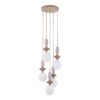 ZEN SABIA BOTTI WHITE LAMPA WISZĄCA 5XE14 KOŁO